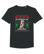 amuzant cu motive de Crăciun - Did somebody say Christmas Tricou mânecă scurtă guler larg Bărbat Skater