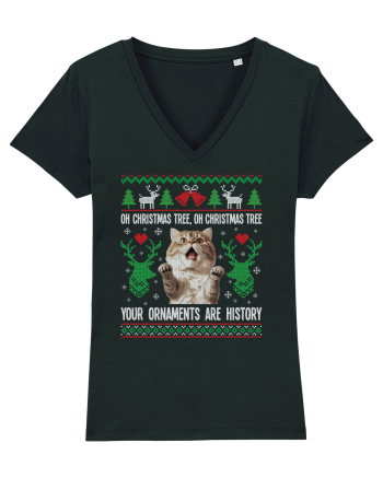 amuzant cu motive de Crăciun - Oh Christmas tree your ornaments are history Black