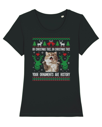 amuzant cu motive de Crăciun - Oh Christmas tree your ornaments are history Black