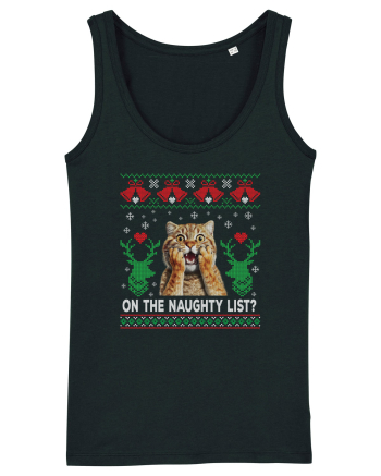 amuzant cu motive de Crăciun - On the naughty list Black