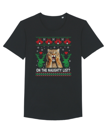 amuzant cu motive de Crăciun - On the naughty list Black