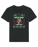 amuzant cu motive de Crăciun - Santa OMG I know him Tricou mânecă scurtă Unisex Rocker