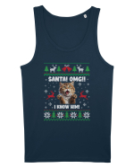 amuzant cu motive de Crăciun - Santa OMG I know him Maiou Bărbat Runs