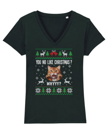 amuzant cu motive de Crăciun - You no like Christmas Black