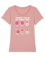 DONUT Tricou mânecă scurtă guler larg fitted Damă Expresser