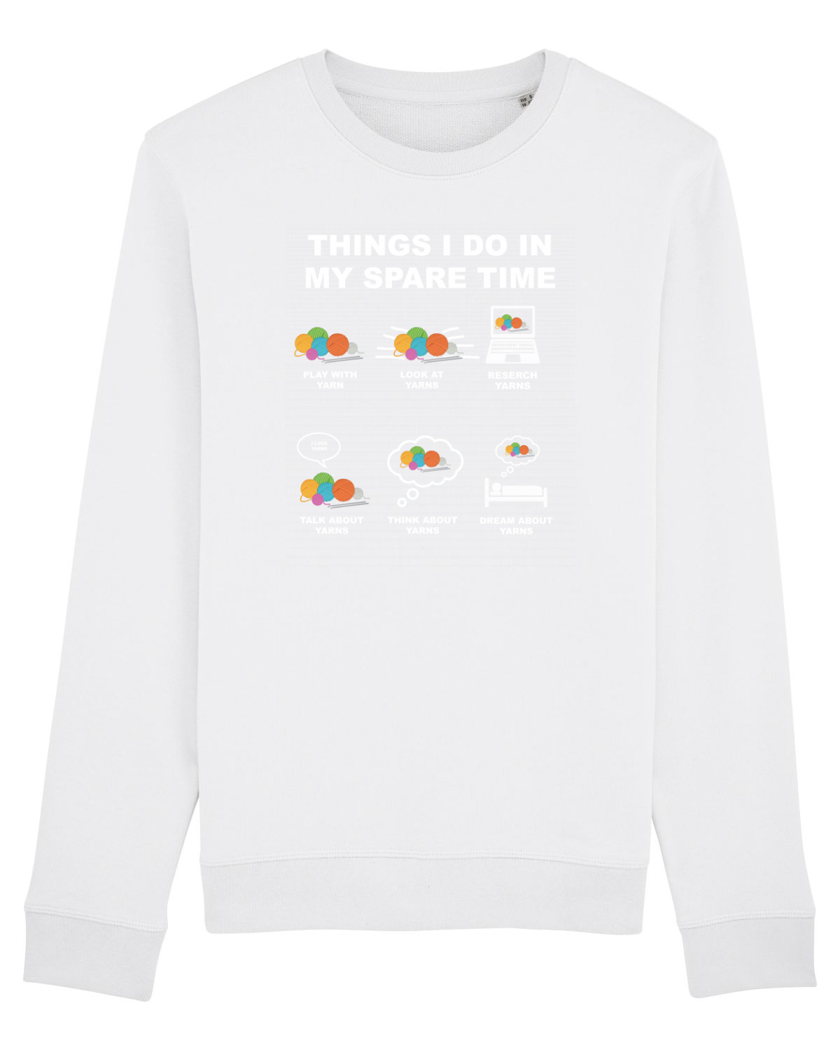 Bluză mânecă lungă Unisex Rise White