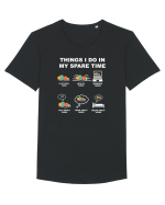 YARN Tricou mânecă scurtă guler larg Bărbat Skater