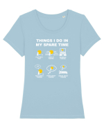 FISHING Tricou mânecă scurtă guler larg fitted Damă Expresser