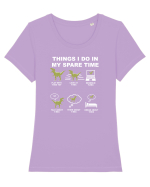 T-REX Tricou mânecă scurtă guler larg fitted Damă Expresser