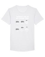 HIPPO Tricou mânecă scurtă guler larg Bărbat Skater