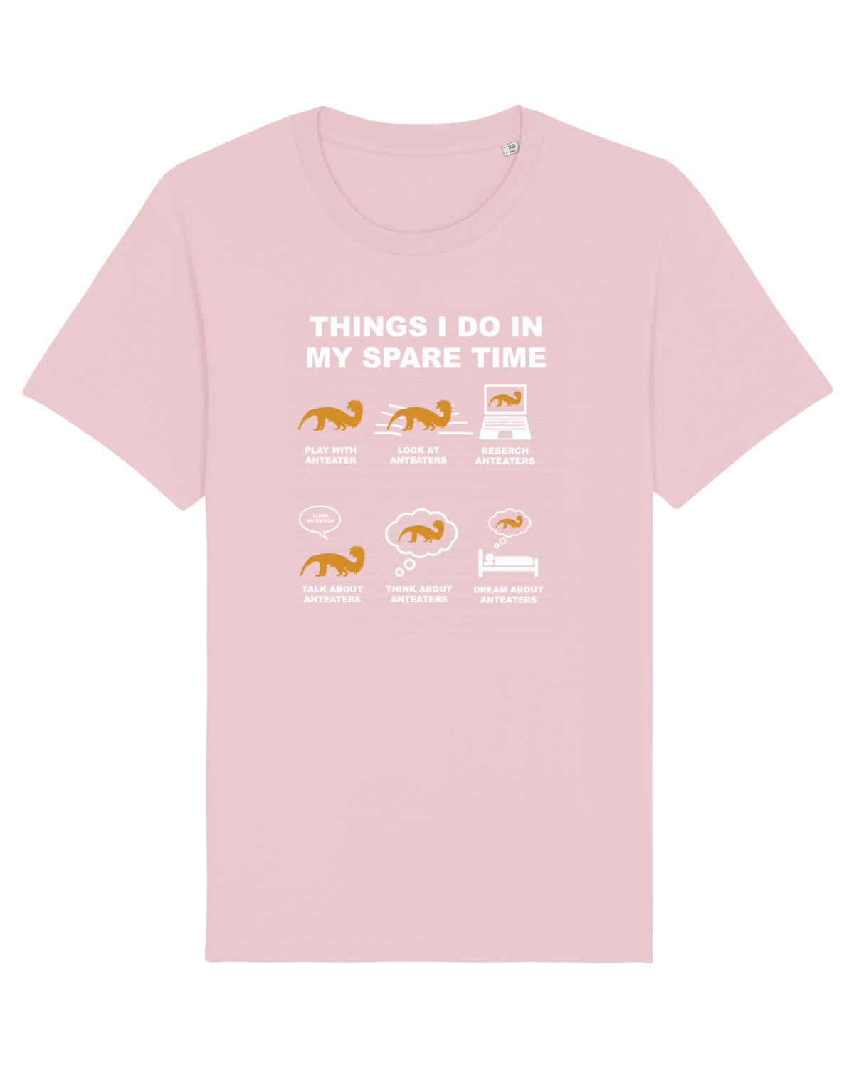 Tricou mânecă scurtă Unisex Rocker Cotton Pink