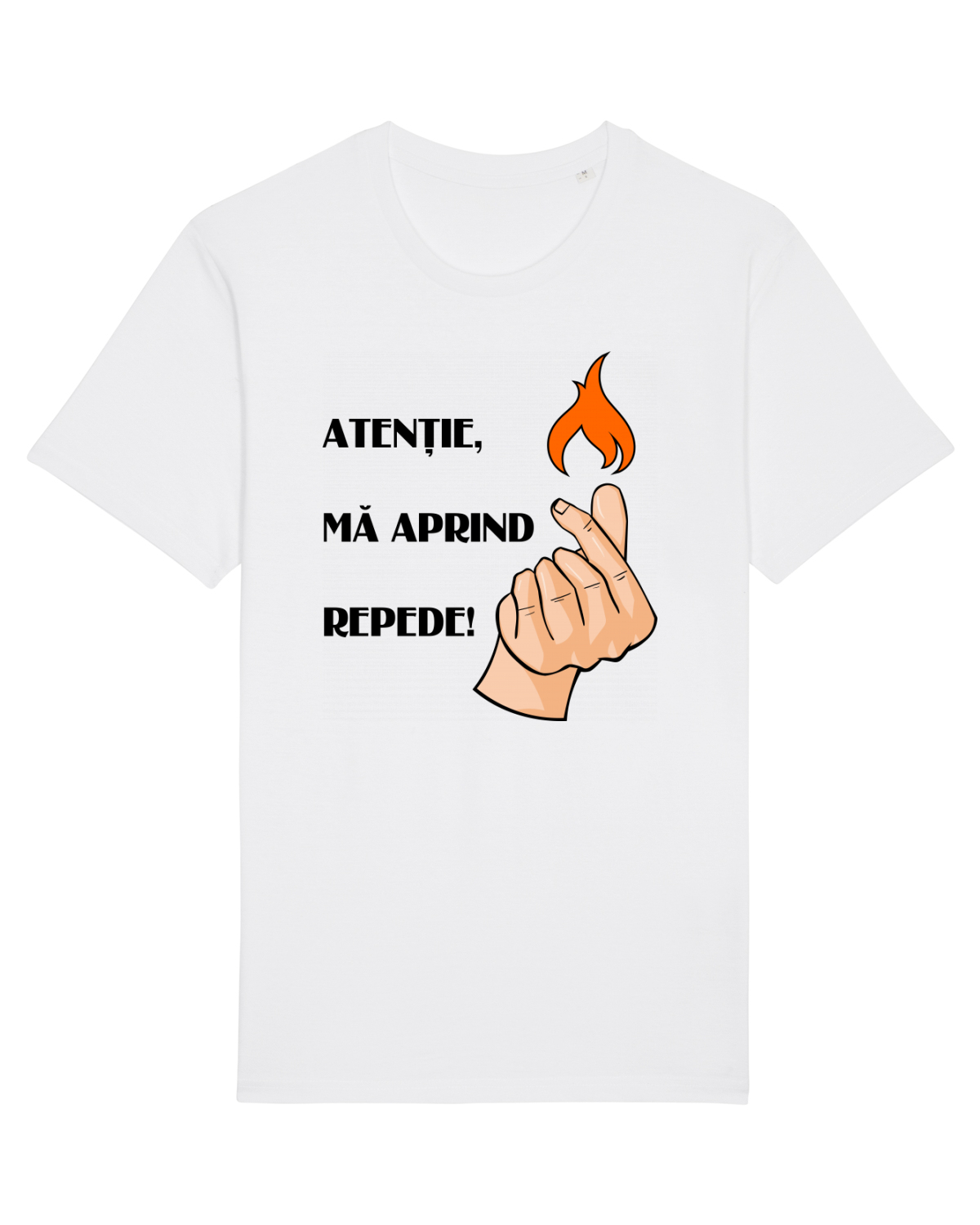 Tricou mânecă scurtă Unisex Rocker White