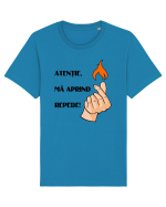 Atenție, mă aprind repede! Tricou mânecă scurtă Unisex Rocker