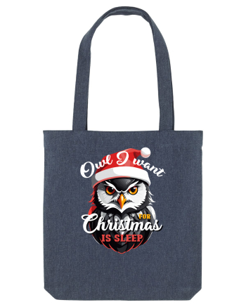 Owl I want for Christmas is sleep Midnight Blue