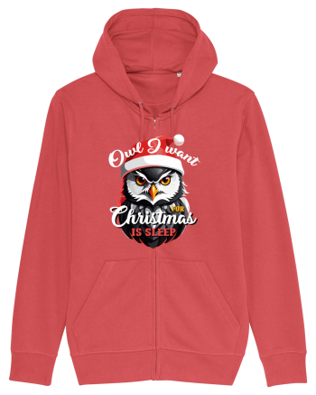 Owl I want for Christmas is sleep Carmine Red
