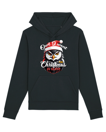 Owl I want for Christmas is sleep Black