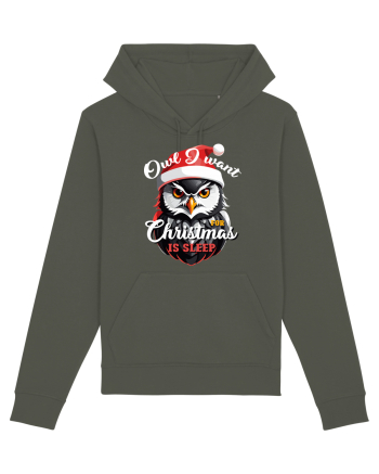Owl I want for Christmas is sleep Khaki