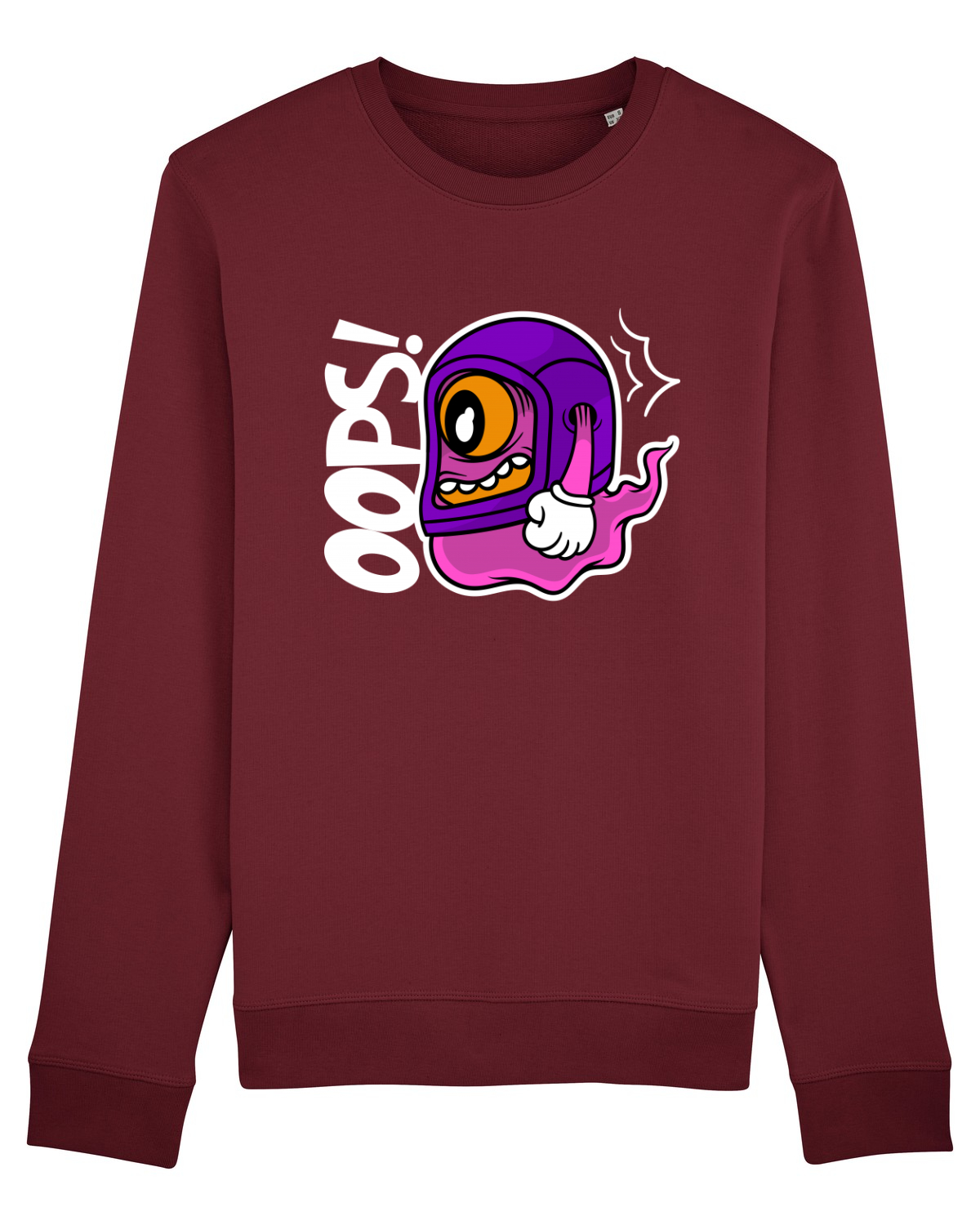 Bluză mânecă lungă Unisex Rise Burgundy