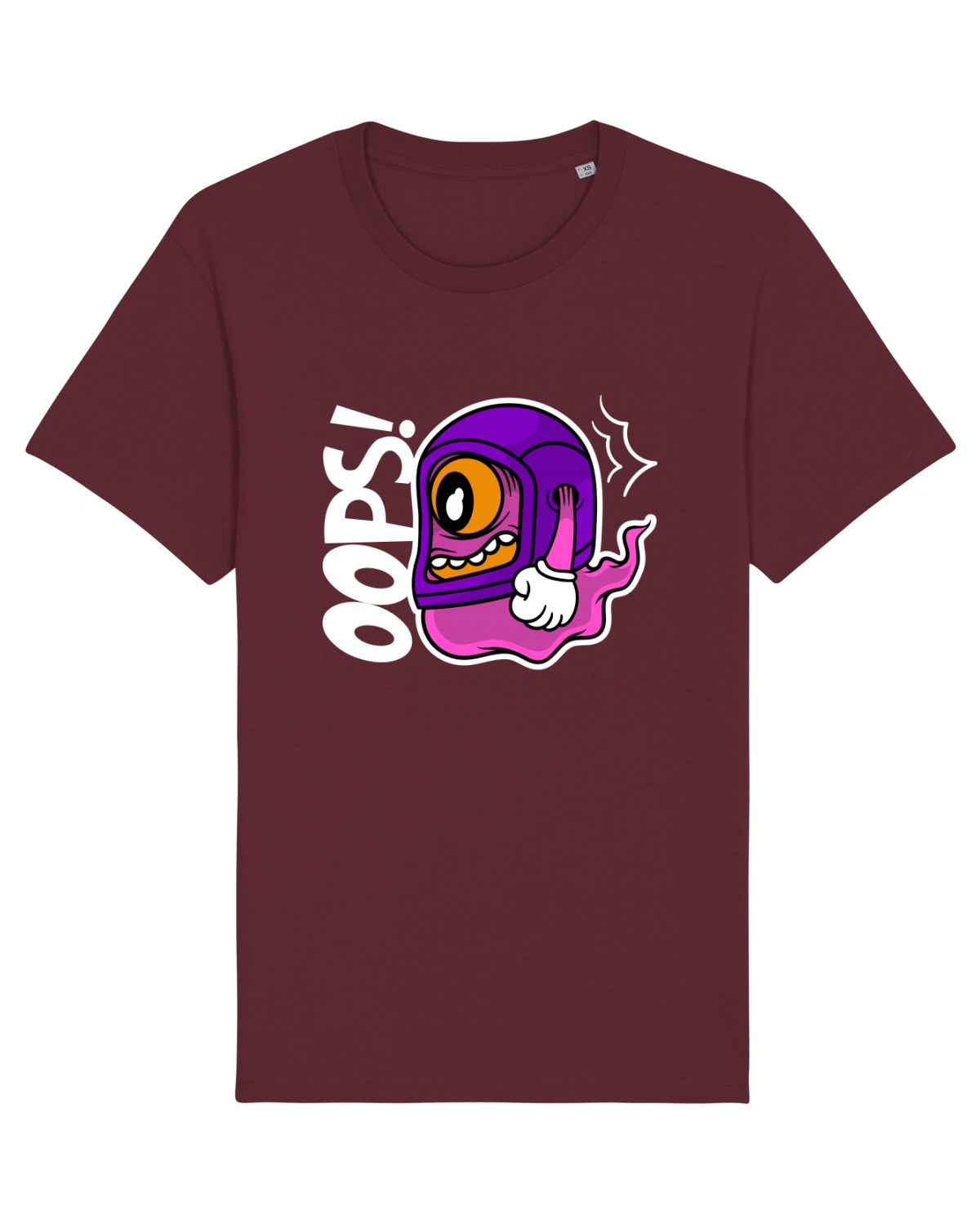 Tricou mânecă scurtă Unisex Rocker Burgundy
