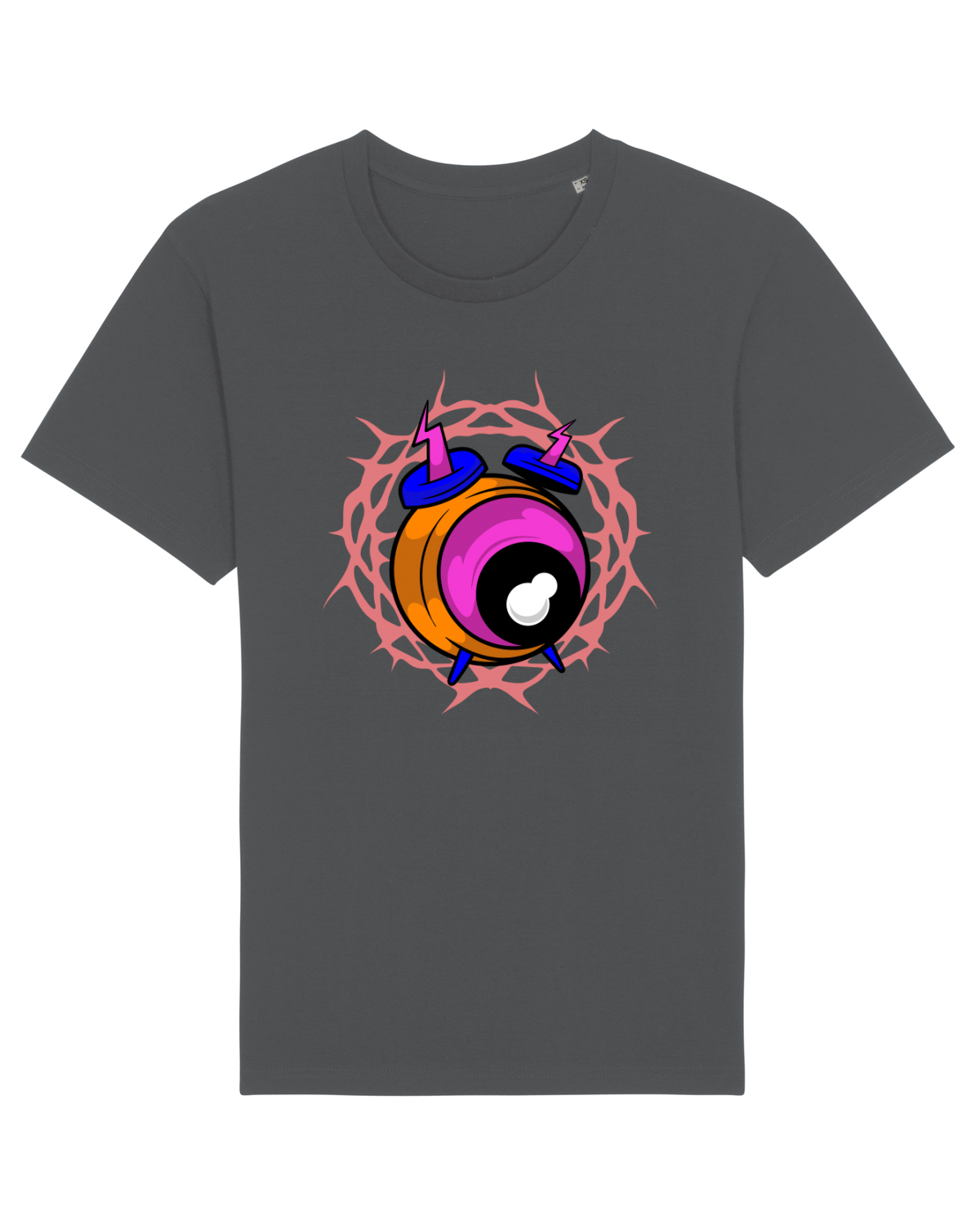 Tricou mânecă scurtă Unisex Rocker Anthracite