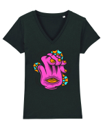 Bored High Five Tricou mânecă scurtă guler V Damă Evoker