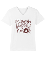 Fly! Fly! Tricou mânecă scurtă guler V Bărbat Presenter