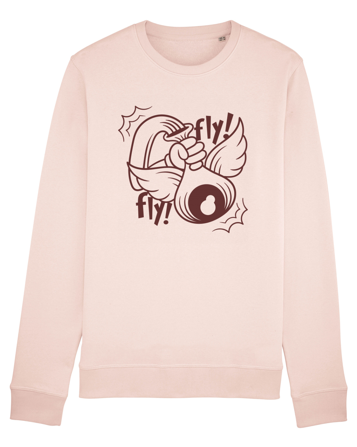 Bluză mânecă lungă Unisex Rise Candy Pink