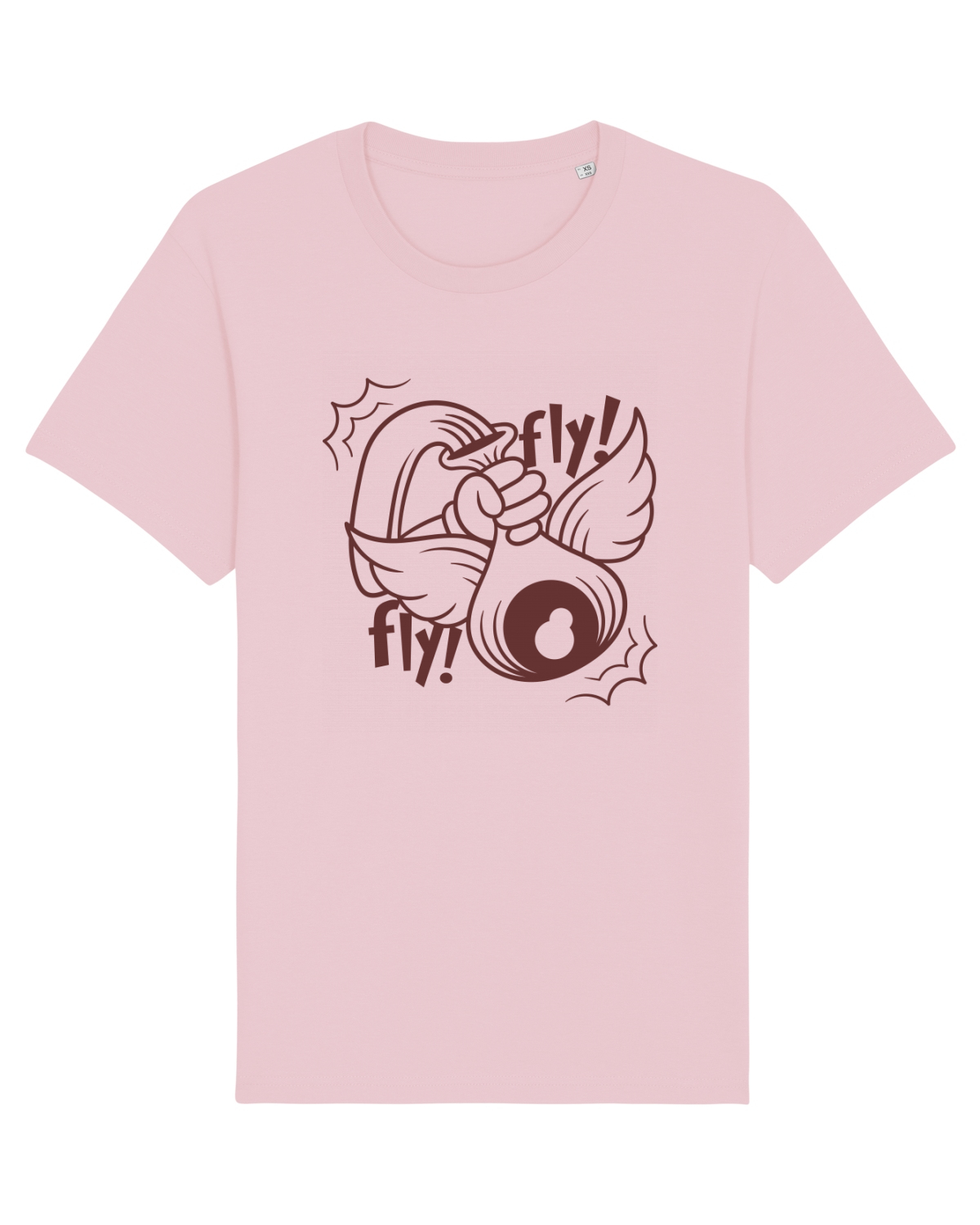 Tricou mânecă scurtă Unisex Rocker Cotton Pink