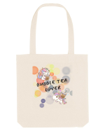 BUBBLE TEA LOVER Sacoșă textilă
