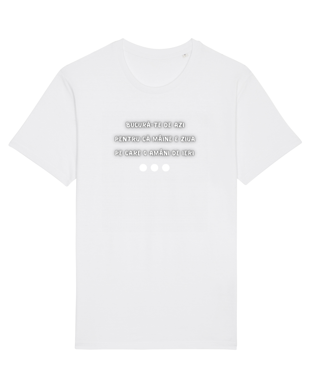 Tricou mânecă scurtă Unisex Rocker White