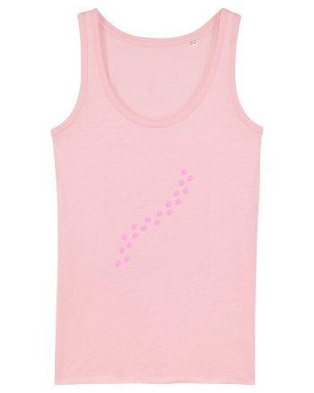 Dogs & Cats PAWprint Cotton Pink