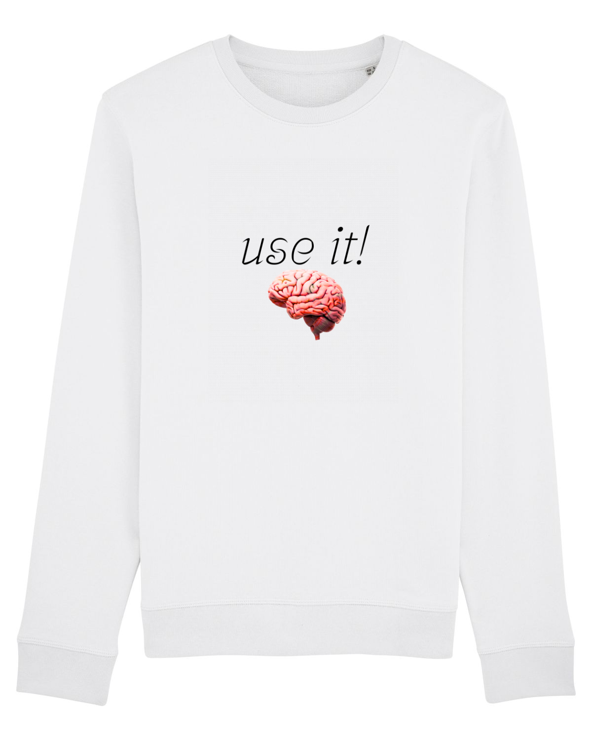 Bluză mânecă lungă Unisex Rise White