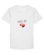 Brainy Tricou mânecă scurtă guler larg Bărbat Skater