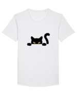 Cat spionage Tricou mânecă scurtă guler larg Bărbat Skater
