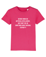 Do something about natural stupidity Tricou mânecă scurtă  Copii Mini Creator
