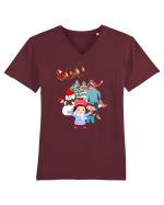Funmass family Tricou mânecă scurtă guler V Bărbat Presenter