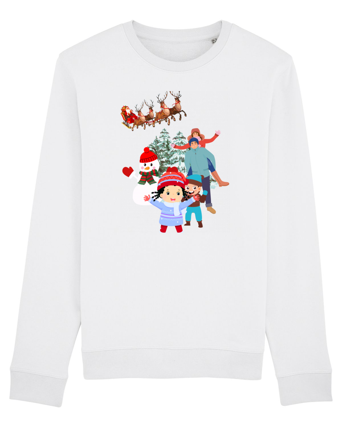 Bluză mânecă lungă Unisex Rise White