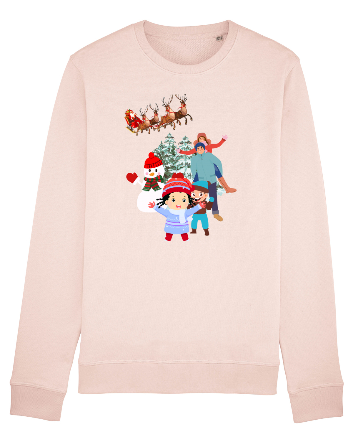 Bluză mânecă lungă Unisex Rise Candy Pink