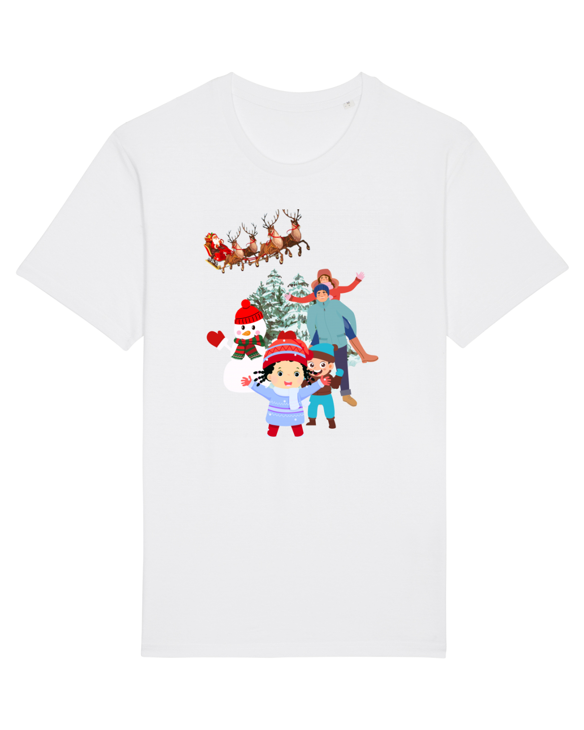Tricou mânecă scurtă Unisex Rocker White