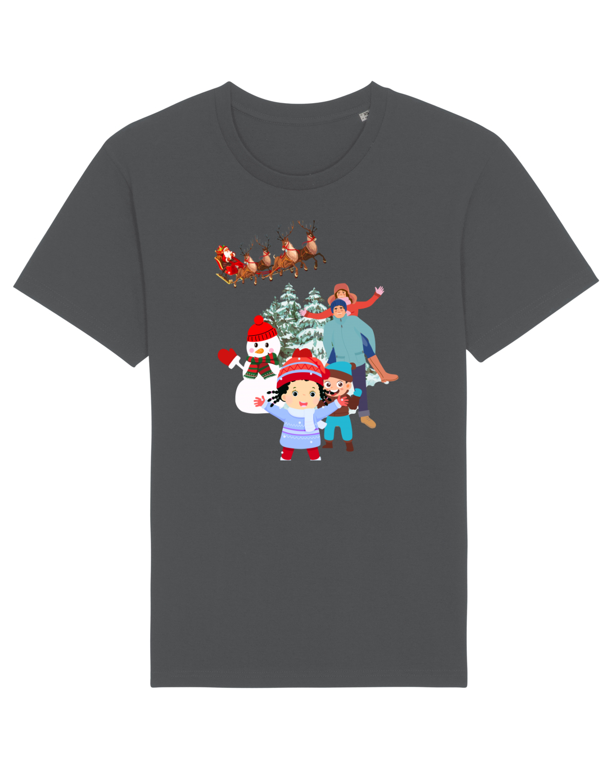Tricou mânecă scurtă Unisex Rocker Anthracite