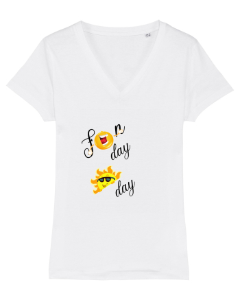 Sunny Funny Sunday  White