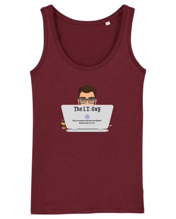 IT Jokes Burgundy
