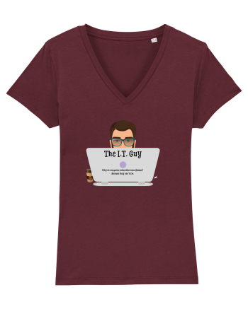 IT Jokes Burgundy