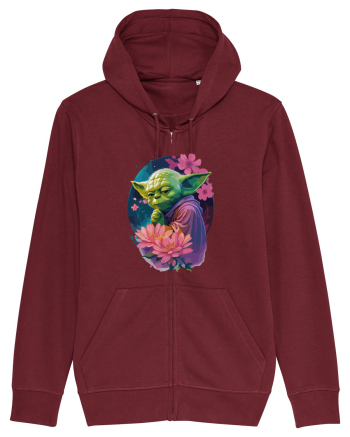 Yoda's Floral Wisdom Burgundy