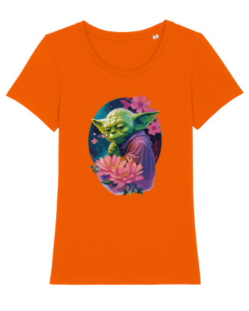 Yoda's Floral Wisdom Bright Orange