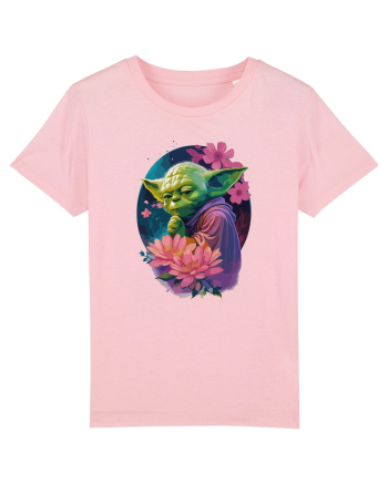 Yoda's Floral Wisdom Cotton Pink