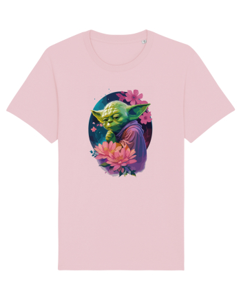 Yoda's Floral Wisdom Cotton Pink