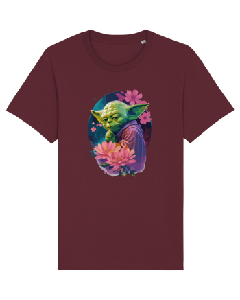 Yoda's Floral Wisdom Burgundy