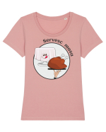 Servesc masa Tricou mânecă scurtă guler larg fitted Damă Expresser