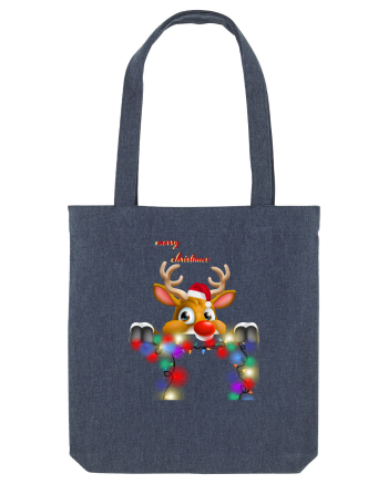 Merry Deery Christmas Midnight Blue